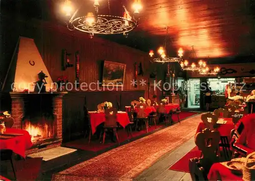 AK / Ansichtskarte St_Moritz_GR Hotel Gasthof Meierei Restaurant Kamin St_Moritz_GR