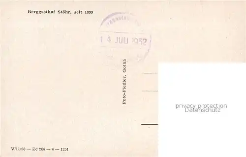 AK / Ansichtskarte Grosser_Inselsberg Aussichtsturm Berggasthof Thueringer Wald Grosser Inselsberg