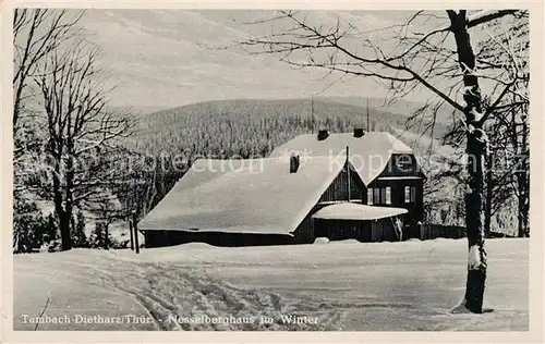 AK / Ansichtskarte Tambach Dietharz Nesselberghaus im Winter Thueringer Wald Tambach Dietharz