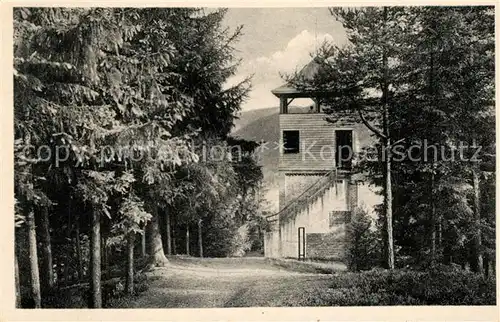 AK / Ansichtskarte Sitzendorf_Thueringen Turm der Schoenen Aussicht Erholungsort der Werktaetigen Sitzendorf Thueringen