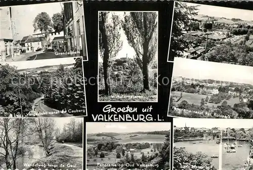 AK / Ansichtskarte Valkenburg_aan_de_Geul Grendelplein Wandelweg langs de Geul Wilhelminatoren Oud Valkenburg Panorama Rotspark Natuurbad Valkenburg_aan_de_Geul
