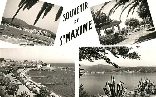 AK / Ansichtskarte Sainte_Maxime_sur_Mer_Var Panorama Plage Port Cote d Azur Sainte_Maxime_sur_Mer_Var