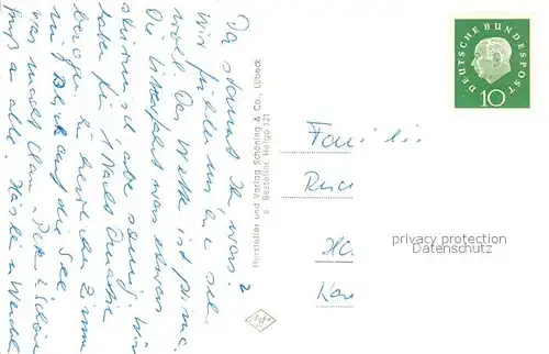 AK / Ansichtskarte Insel_Helgoland Lange Anna Nordspitze Blick zur Reede Ausbootung Kurhaus Moewe Insel_Helgoland