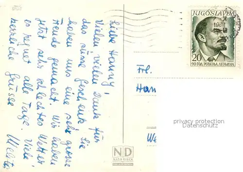 AK / Ansichtskarte Split_Spalato Panorama Split_Spalato