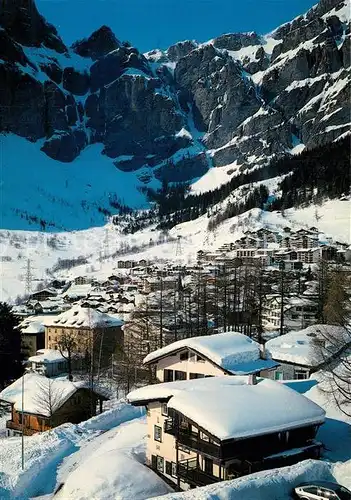 AK / Ansichtskarte Leukerbad Gemmipass Winterpanorama Leukerbad