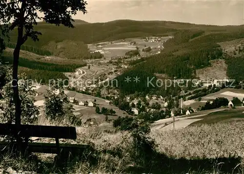 AK / Ansichtskarte Breitenbrunn_Erzgebirge Panorama Breitenbrunn Erzgebirge