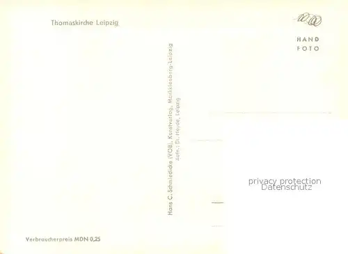 AK / Ansichtskarte Leipzig Thomaskirche Leipzig
