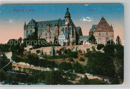 AK / Ansichtskarte Marburg_Lahn Schloss Marburg_Lahn