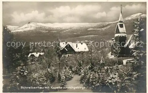 AK / Ansichtskarte Schreiberhau_Niederschlesien Kapelle Hochgebirge Schreiberhau