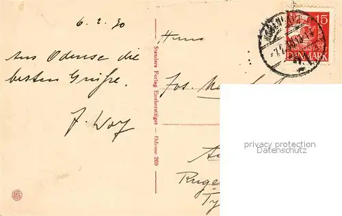 AK / Ansichtskarte Odense Montestraede Odense