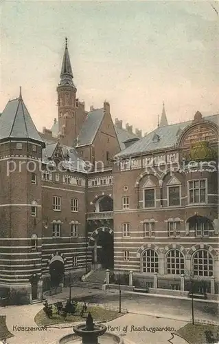 AK / Ansichtskarte Kopenhagen Raadhusggarden Kopenhagen