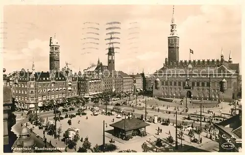 AK / Ansichtskarte Kopenhagen Raadhuspladsen Kopenhagen