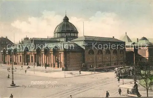 AK / Ansichtskarte Kopenhagen My Carlsberg Glyptorhek Strassenbahn Kopenhagen