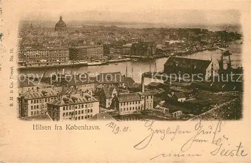 AK / Ansichtskarte Kopenhagen Fliegeraufnahme Kopenhagen