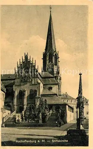 AK / Ansichtskarte Aschaffenburg_Main Stiftskirche Aschaffenburg Main