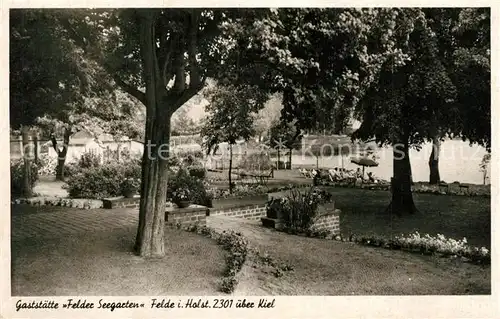 AK / Ansichtskarte Felde_Holstein Gaststaette Felder Seegarten Felde_Holstein