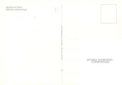 AK / Ansichtskarte Muenchenbuchsee Sanatorium Wyss Muenchenbuchsee