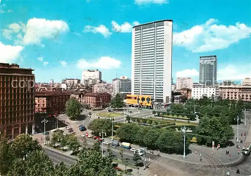 AK / Ansichtskarte Milano Piazza Duca dAosta e grattacieli Milano