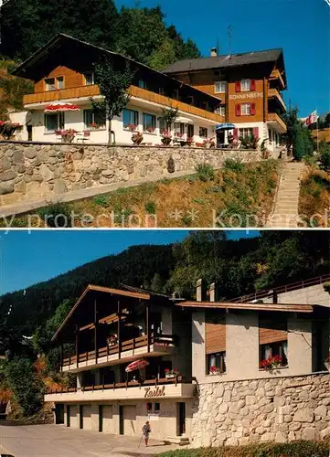 AK / Ansichtskarte Zeneggen Hotel Sonnenberg und Kastel Zeneggen
