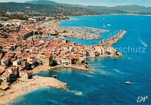 AK / Ansichtskarte Saint_Tropez_Var Fliegeraufnahme Saint_Tropez_Var