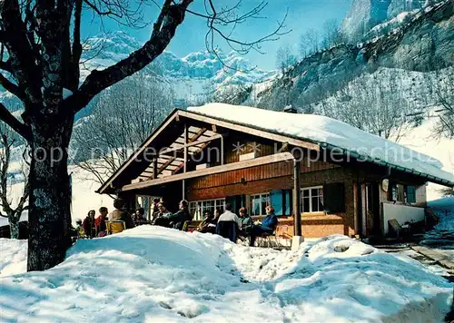 AK / Ansichtskarte Leukerbad Tea Room Restaurant Birchen Leukerbad