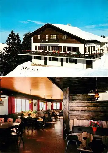 AK / Ansichtskarte Klewenalp Restaurant Alpstubli Gastraum Klewenalp
