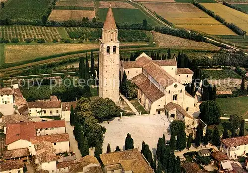 AK / Ansichtskarte Aquila_TI Basilica di Poppo Fliegeraufnahme Aquila_TI