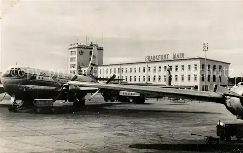 AK / Ansichtskarte Frankfurt_Main Flughafen Flugzeug Pan American Frankfurt Main