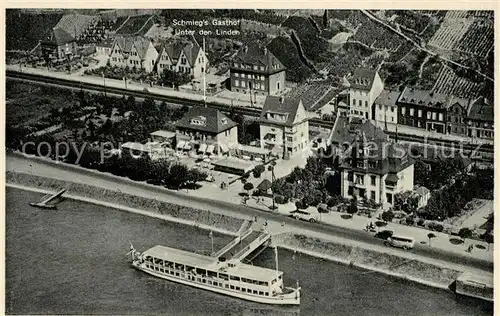 AK / Ansichtskarte Assmannshausen Schmiegs Gasthof unter den Linden Assmannshausen