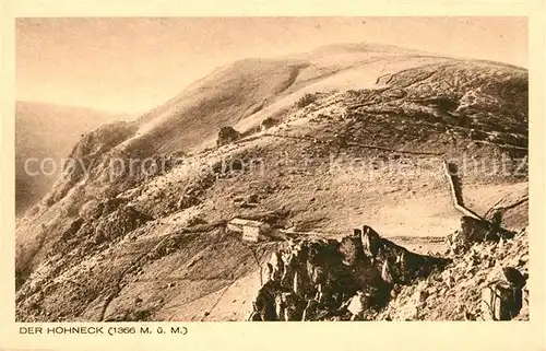 AK / Ansichtskarte Hohneck Montagnes dans les Vosges Hohneck