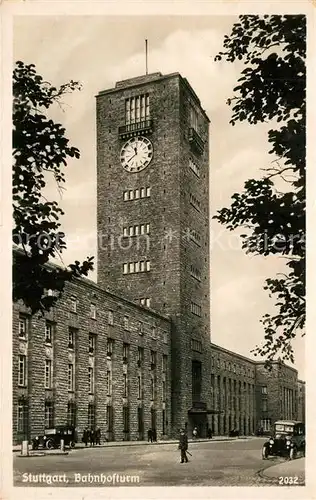 AK / Ansichtskarte Stuttgart Bahnhofturm Stuttgart