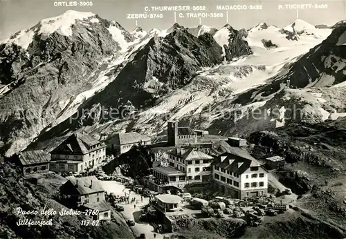 AK / Ansichtskarte Stilfserjoch Passo dello Stelvio Gebirgspanorama Ortlergebiet Stilfserjoch