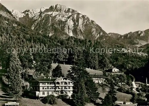 AK / Ansichtskarte Berchtesgaden Hotel Sonnenhof mit Hohen Brett Berchtesgadener Alpen Berchtesgaden