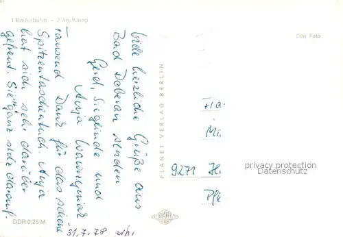 AK / Ansichtskarte Bad_Doberan Baederbahn Am Kamp Bad_Doberan