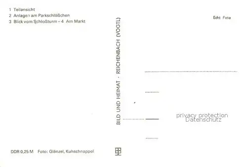 AK / Ansichtskarte Lichtenstein_Hohenstein Ernstthal Teilansicht Anlagen am Parkschloesschen Blick vom Schlossturm Markt Lichtenstein