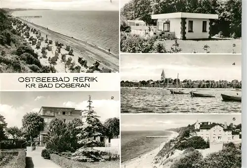 AK / Ansichtskarte Rerik_Ostseebad Strand Kurhaus Wochenendhaeuser Haff Blick von der Steilkueste Rerik_Ostseebad