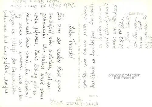 AK / Ansichtskarte Lichtenstein_Sachsen Platz der DSF Oberschule Markt Parkschloesschen Stadtpanorama Lichtenstein_Sachsen