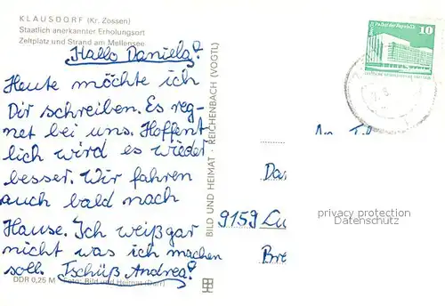 AK / Ansichtskarte Klausdorf_Mellensee Zeltplatz Strand Klausdorf_Mellensee