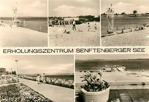 AK / Ansichtskarte Senftenberg_Niederlausitz Erholungszentrum Senftenberger See Strand Promenade Senftenberg_Niederlausitz