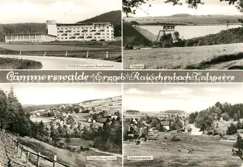 AK / Ansichtskarte Caemmerswalde FDGB Erholungsheim Rauschenbach Talsperre OT Neuwernsdorf Panorama Caemmerswalde