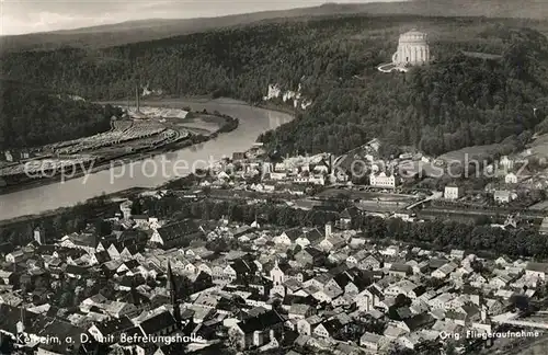 AK / Ansichtskarte Kelheim Panorama Befreiungshalle Kelheim