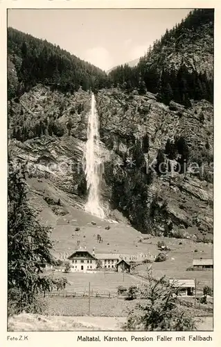 AK / Ansichtskarte Maltatal_Kaernten Pension Faller Fallbach Maltatal Kaernten