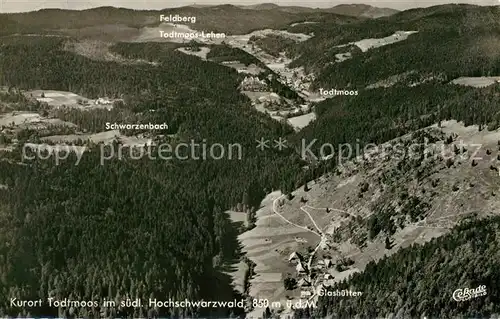 AK / Ansichtskarte Todtmoos Fliegeraufnahme Todtmoos