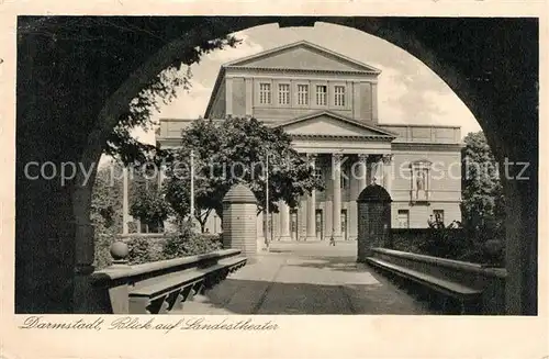 AK / Ansichtskarte Darmstadt Landestheater Darmstadt