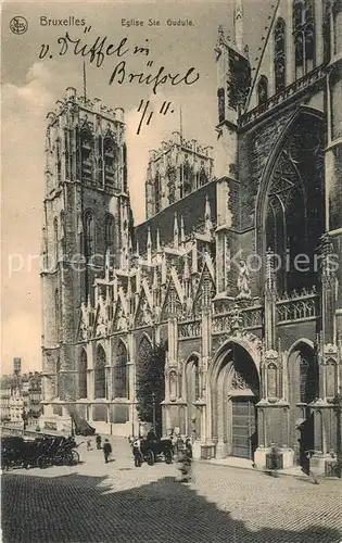 AK / Ansichtskarte Bruxelles_Bruessel Eglise St Godule Bruxelles_Bruessel