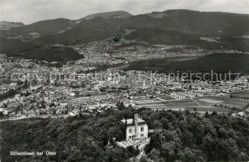 AK / Ansichtskarte Olten Saelischloessli Fliegeraufnahme Olten