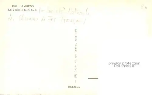 AK / Ansichtskarte Samoens Colonie S N C F Samoens