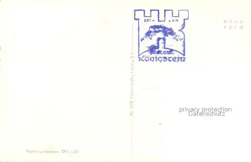 AK / Ansichtskarte Koenigstein_Saechsische_Schweiz Festung Fliegeraufnahme Koenigstein_Saechsische