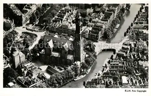 AK / Ansichtskarte Amsterdam_Niederlande Fliegeraufnahme Westertoren Amsterdam_Niederlande