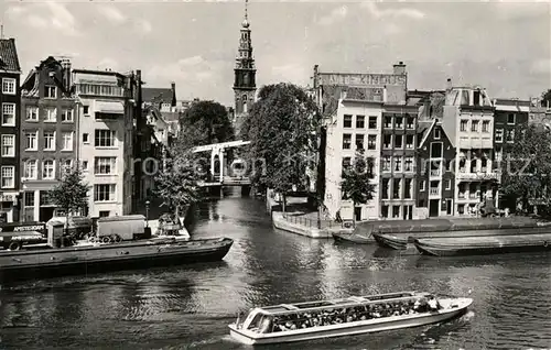 AK / Ansichtskarte Amsterdam_Niederlande Binnen Amstel Groenburgwal Amsterdam_Niederlande